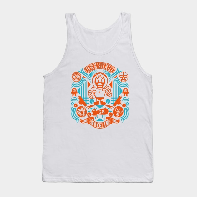 CHAOS LUCHA COLOR2 Tank Top by RK58